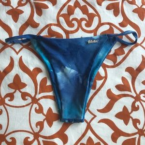 Blue Tie Dye Bikini Bottoms